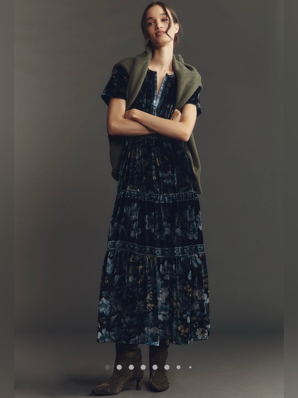 The Somerset velvet maxi dress - Picture 10 of 16